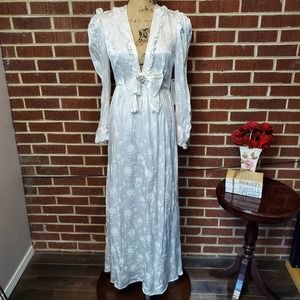 Dream Sister Jane Women White Ivy Jewel Maxi Dress Vintage Bridal Gown M NWT